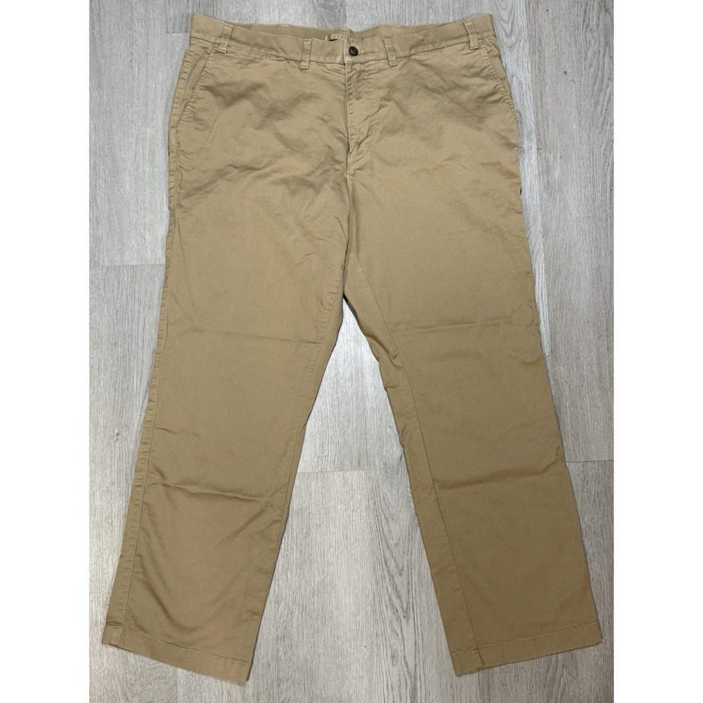 Duck Head Pants Mens 40x30 Beige Chino Straight Leg Mid Rise Logo Work Preppy